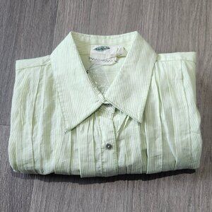 NWT Nurture Peasant Blouse Ramie Blend
